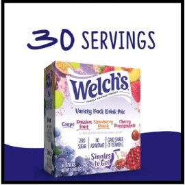 Welch's Drink Mix Variety Pack  Zero Sugar 30 Sticks