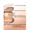 4 Colors Neutral Eyeshadow Palette, Matte Shimmer Eye Shadow, Highly