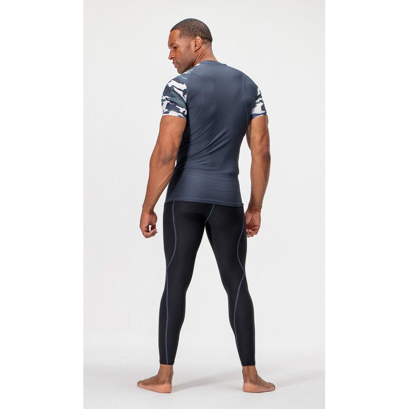 DEVOPS 2~3 Pack Men's Athletic Short Sleeve Compression Shirts