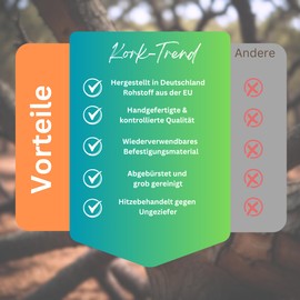 2 x Cork Seating Board 10 cm x 10 cm, Guaranteed Fun, Made from 100% Natural Cork with Fixings and 2 x Nibbles - Corks for Picking Fromping for Budgies and Birds