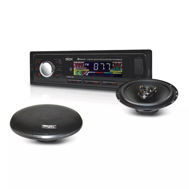 SDX Audio Digital Radio Receiver and Music Player with 6.5”