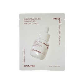 Innisfree Black Tea Youth Enhancing Ampoule Mask 1 Sheet AD / 블랙티 유스 인핸싱 앰플 마스크1매AD