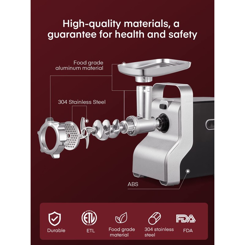 Electric Meat Grinder Heavy Duty - 5 in1 Meat Grinders