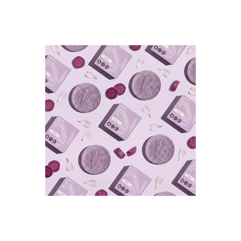 Seek Bamboo Champú Sólido Morado Para Cabello Rubio, Plateado Y