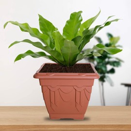 Whitefurze G02046 30cm Square Venetian Planter - Terracotta