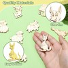 DanLingJewelry 100Pcs Unfinished Wooden Forest Animal Cutouts Wild Life Snake