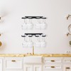 Wenqik Wall Mounted Wine Glass Rack Stemware Wine Glasses Holder