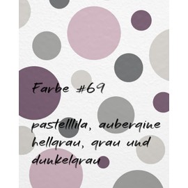 WANDfee Wall Sticker Dots I Purple Grey I Wall Sticker Wall Decoration for Children's Room Baby Room Girls Boys