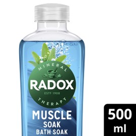 Radox Mineral Therapy Muscle Soak Bath Soak uniquely blended with minerals & herbs for a restorative bubble bath 500 ml