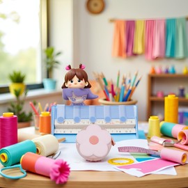 Pink Flower Soft Tape Measure 60-Inch 1.5 Meter Retractable Cartoon Measuring Tape Cute Ruler for Sewing Craft Cloth Body Measurements, Sewing Tape Measures, Tape Measures and Rulers (3H056)