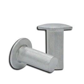 Aluminum Rivets Solid Rivets Truss Head Rivet Zinc Plated 100 Pcs 9/64"X7/16" Aluminum Rivet Solid Rivet Kit Assorted Fasteners Rivet Tool Hardware Supply Super-Deals-Shop