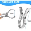 12 kleine Wäscheklammern aus Edelstahl 9 cm | extra robuste