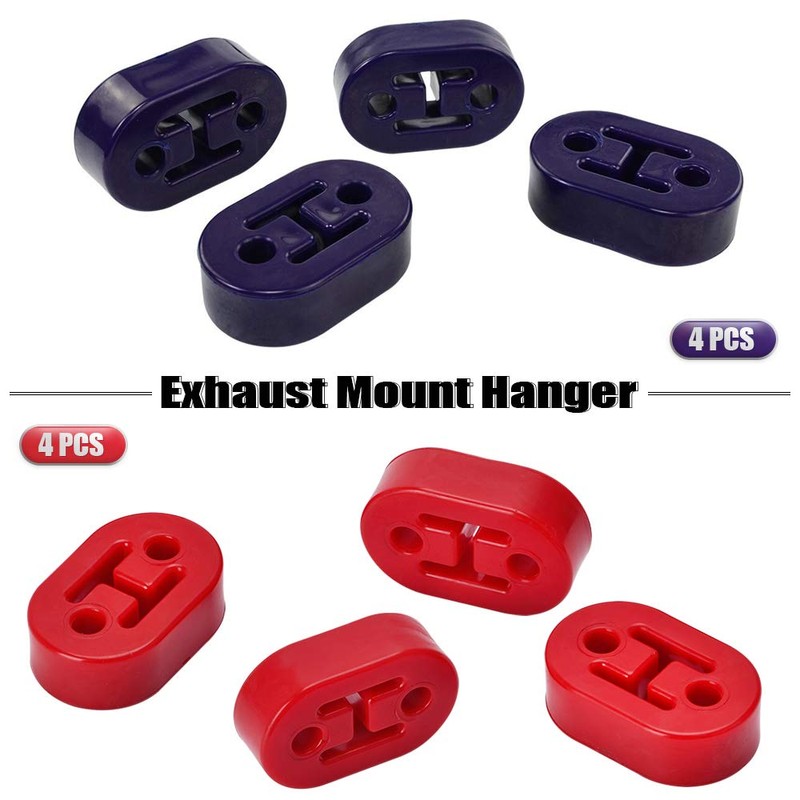 PTNHZ RACING Universal 4PCS Polyurethane Exhaust/Muffler Rubber Short Hanger Insulator