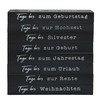 MIJOMA Yearly Countdown Calendar Cube Wooden - Permanent Yearly Table