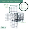 "OWDE" 5" One-Way Door Excluder –Professional Black Mesh Evictor Trap