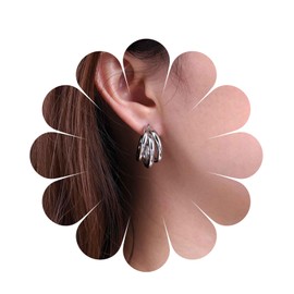 Aneneiceera Vintage Twist Circle Hoop Earrings, Gold Twisted Hoop Earrings, Chunky Hoop Earrings, Dangle Earrings, Boho Twisted Hoop Earrings, Geometric Hollow Circle Earrings, Jewellery for Women and