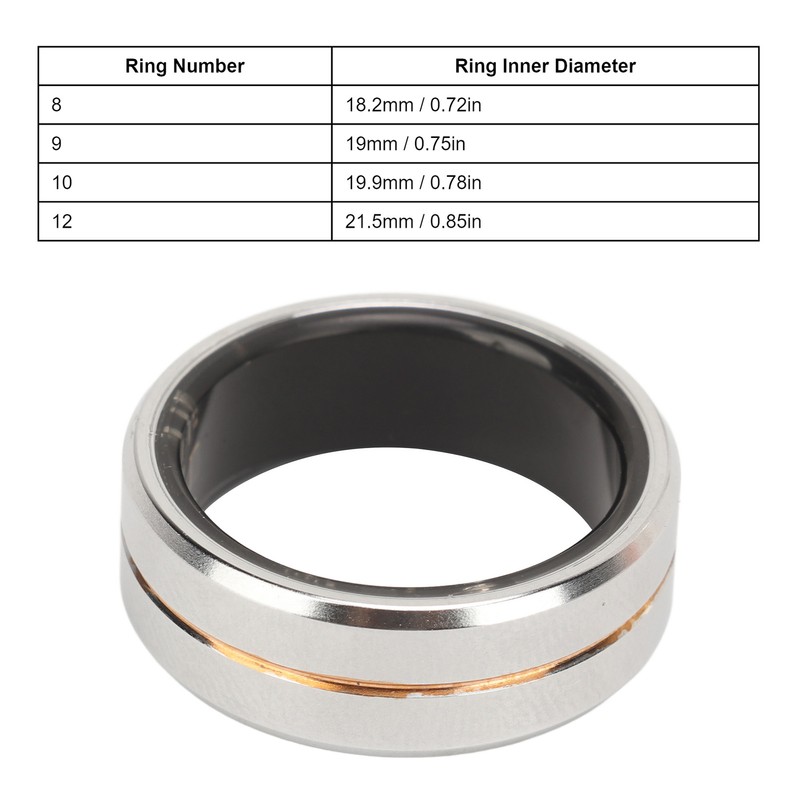 Smart Ring Silver Waterproof Remote Control Shooting Smart Health Tracker