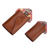 Aki Kumaya Slim Type Leather Folding Key Case for Cards,