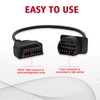 AMHTDOL OBDII Adapter Fit for Toyota 17 Pin OBD1 to