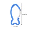 HOODANCOS 12Pcs Carabiners Clip, Fish Shape Spring-Loaded Gate Key Chain