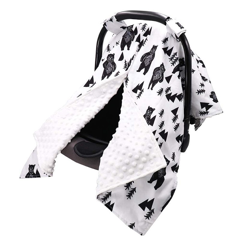 TANOFAR Carseat Covers Baby Boy & Girl, Peekaboo Opening Infant