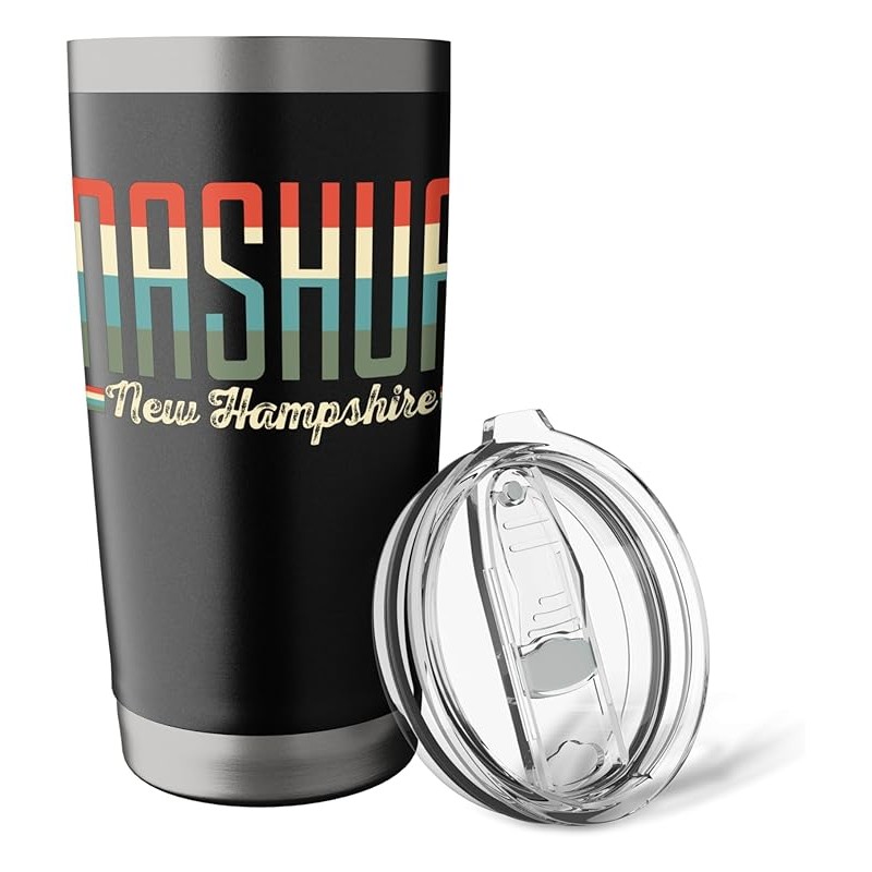 Nashua New Hampshire Retro Gift Stainless Steel Insulated Tumbler