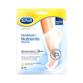 Scholl PediMask Nutriente Nourish Foot Mask with Macadamia Nut Oil, 1 pair