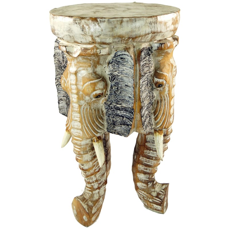 Flower Bench, Stool, Tripod Side Table, Decorative Object, 50 cm,
