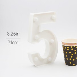 80th Birthday Decorations for Women, 80th Party Decor for Men, Light Up Numbers 80 Centerpieces Table Sign, 80 Birthday Supplies Gifts for Her & Him