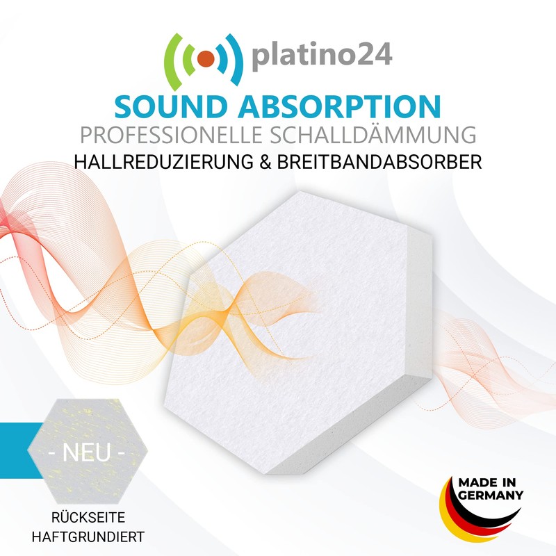 Sound Absorber 3D Set of Basotect® G+ Acoustic Elements with