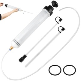 Loyanger 500 CC Automotive Fluid Extractor Pump, Oil Extractor Fluid Syring-e Pump with Hose Manual Fuel Suction & Filler Oil Change Evacuator for Car Motorcycle Boat(Color:White)