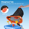 17.5" Pool Net, Pool Skimmer Net with Double-Layer Netting Bag,