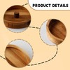 Wellrun Cocktail Rimmer Box for Margaritas,Wooden Drink Garnish Tray,Round Bar
