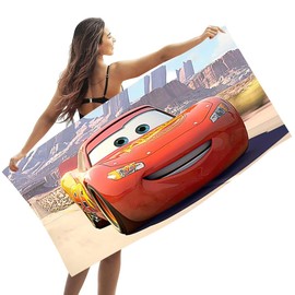 YEIUZPT Lightniing Beach Towel, Microfibre Bath Towel for Kids Soft Absorbent Beach Blanket Portable Sauna Towel Camping Towels Quick Drying Towel for Swimming Sports Beach Gym (75 x 150 CM)