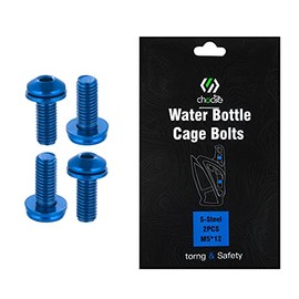 CNC Bike Bottle Cage M5x12mm MTB Screws Bottle Cage Blue