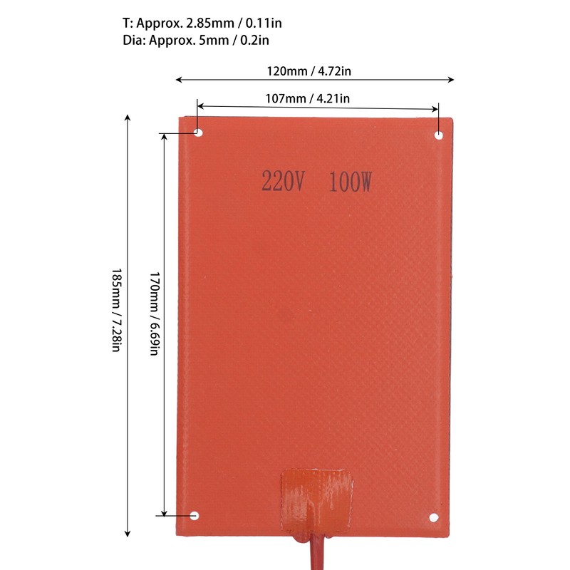 Oil Pan Heater Pad Replacement Engine Heating Plate Silicone Rubber