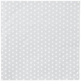 Anniversary House Tiflair 3 Ply Silver Polka Dot Napkins