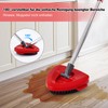 Hezane Rotating Base Replacement Brush for Turbo Mop Compatible with