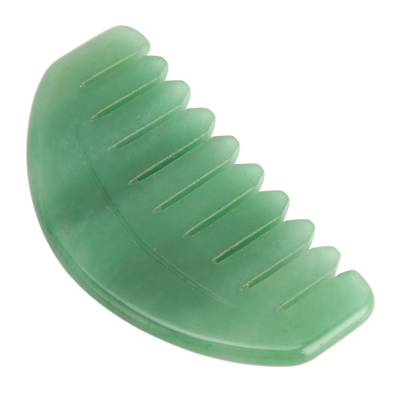 Massage Comb Scalp Care Relax Handheld Portable Jadestone Gua Sha