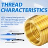 ChillWaves Brass Pipe Fitting, Reducer Hex Bushing 1/2" NPT Male