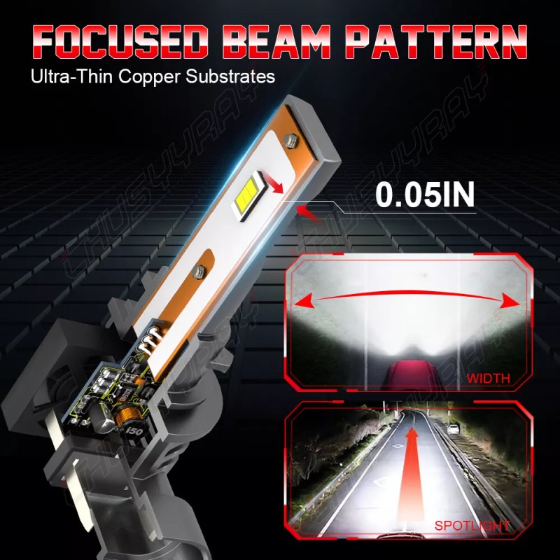 CHUSYYRAY Fit 2016-2022 2023 Toyota Tacoma LED Headlight High Low
