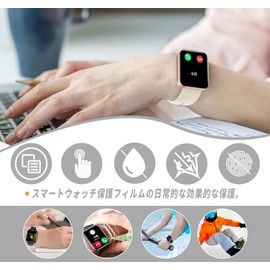 For RUIMEN 1.85-Inch Protective Film for Smartwatch [2026] 1.85-Inch Film, High Sensitivity, High Transparency, Anti-Fingerprint, Reduce Reflection, Water and Oil, Shatterproof, Flexible LCD Protective Film, Protective Film [Pack of 3]
