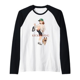 Mona Walking French Bulldog Kimura Streetwear Kickboxing Raglan Baseball Tee