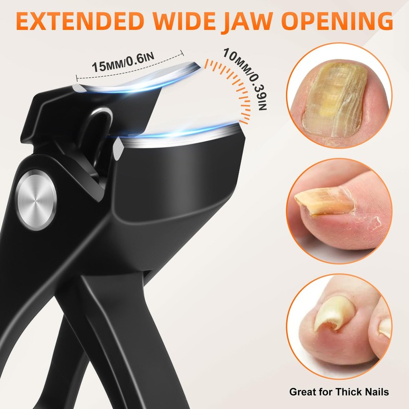 Angled Head Toe Nail Clippers for Thick Nails for Seniors,