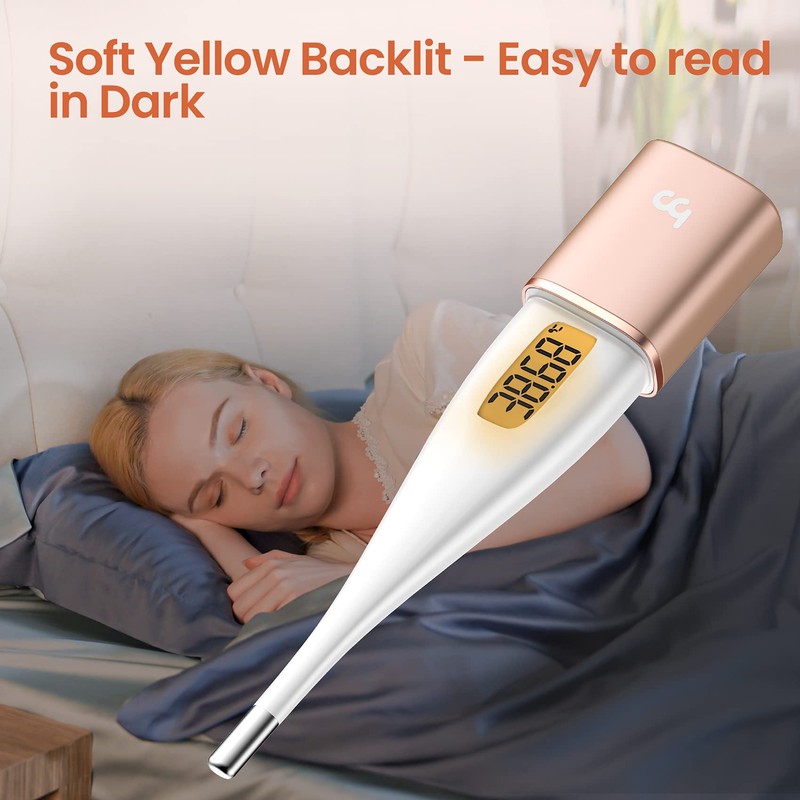 Bluetooth Smart Basal Thermometer with Backlight, Fertility Monitor and Period