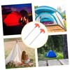 IWOWHERO Multi-use Tent Stakes 4pc Metal Ground Stakes Easy Insertion