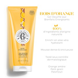 ROGER & GALLET Body Wash – Moisturizing Shower Gel with Aloe Vera – 200ml (Orange)