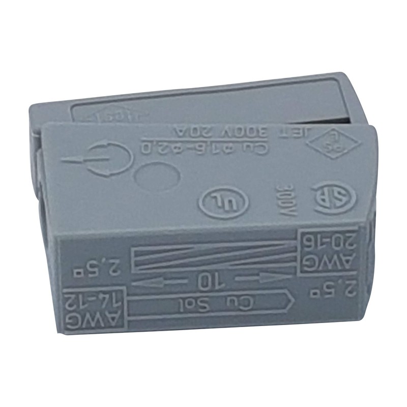 WAGO 224-101 LIGHTING CONNECTOR, 2 CON, 14-12 AWG (100 pieces)