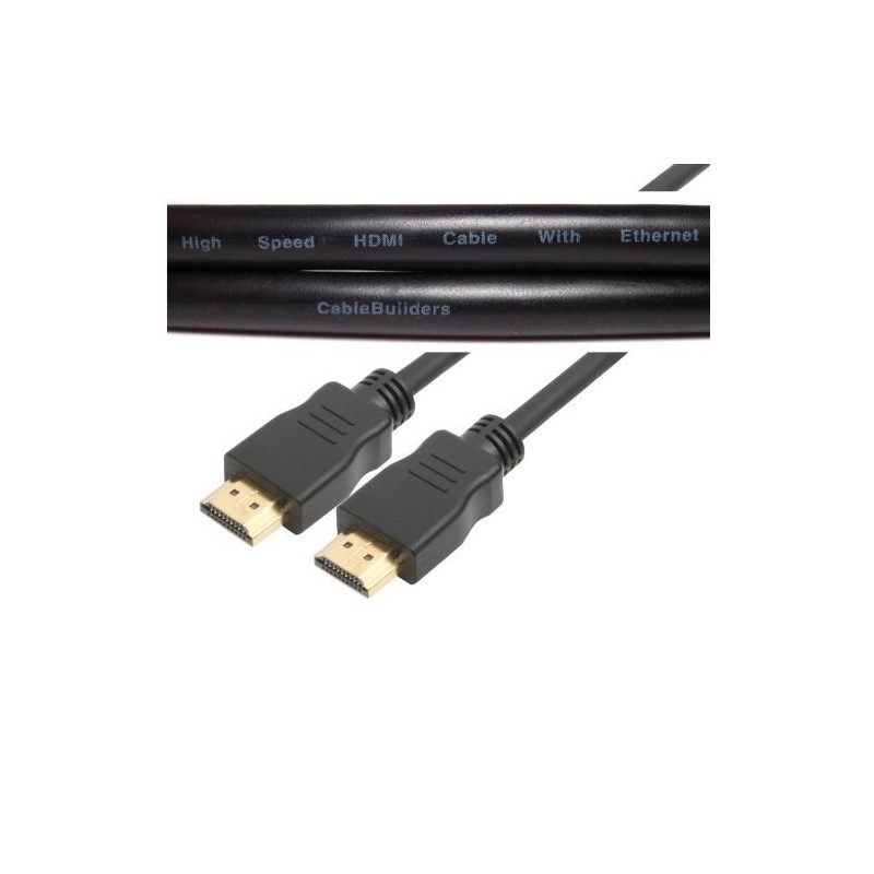 CABLE BUILDERS HDMI 2.0 HIGH Speed HDMI Cable with ETHERNET