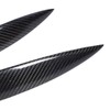 2pcs Carbon Fiber Headlight Eyebrows Left Right Glossy 3K Twill